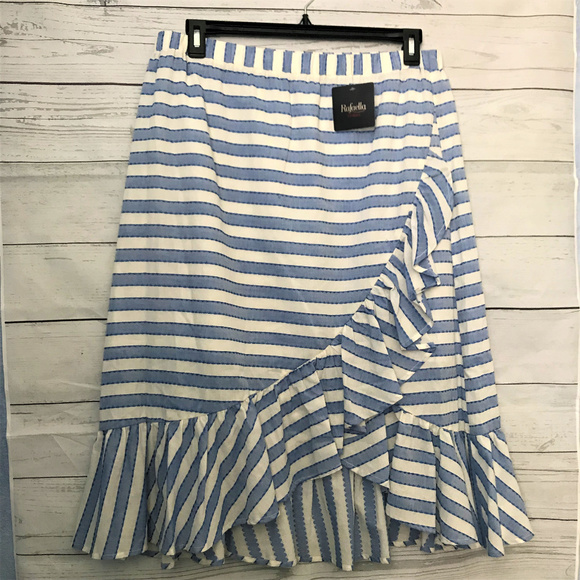 Rafaella Dresses & Skirts - NWT Rafaella Striped Ruffle Skirt